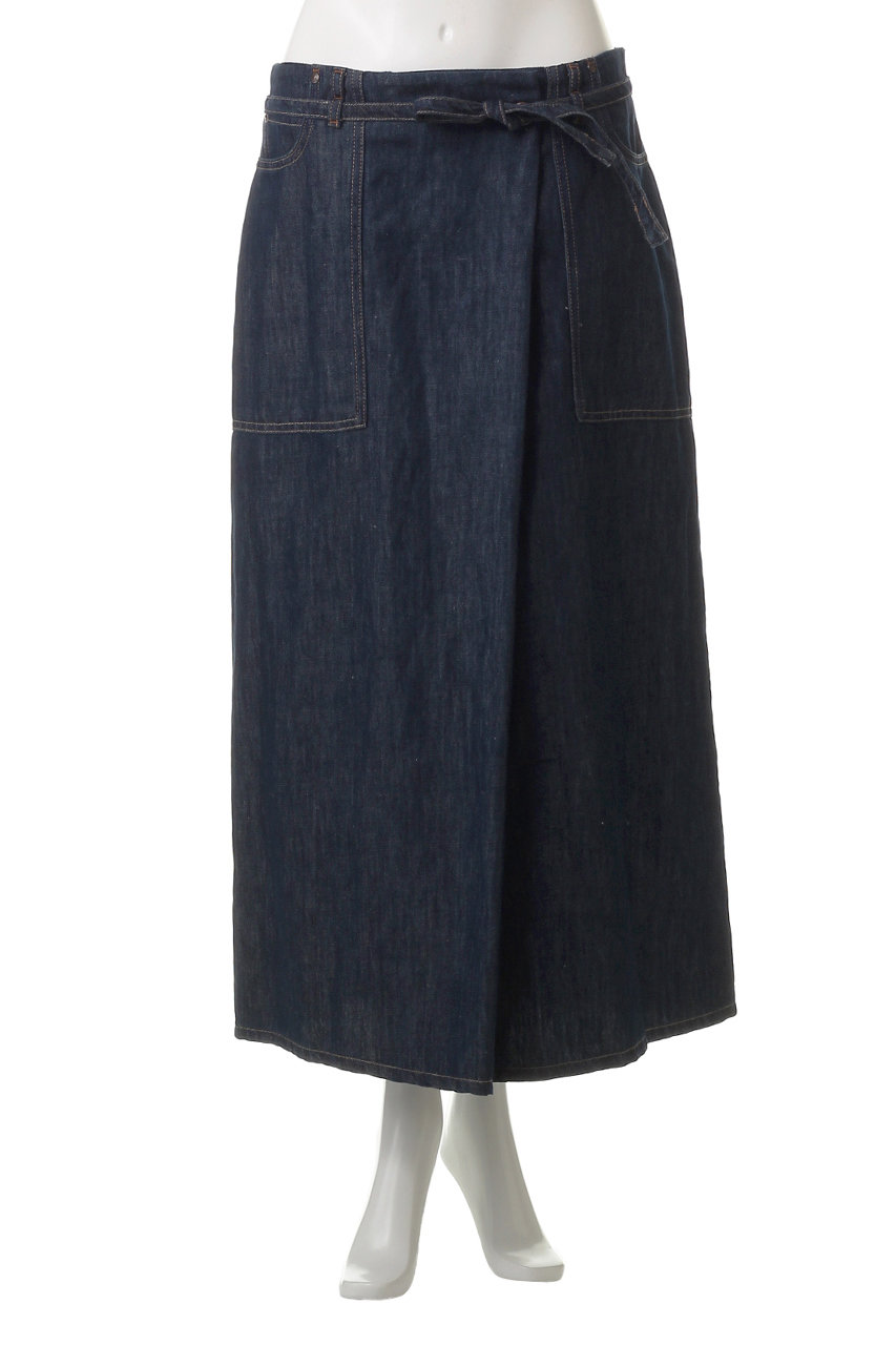 直営♪Weekend Max Mara コットン デニムスカート DRY ドライ] コットン デニム スカート, navy | 