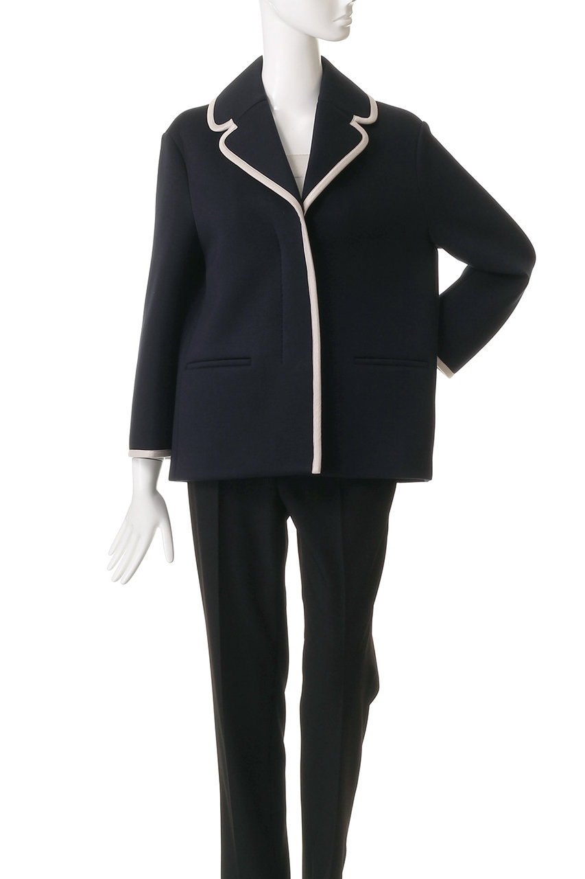 マックスマーラ Max Mara キモノスリーブブルゾン ネイビー　42 Max Maraのネイビーは、モードの入口 | VERY NaVY