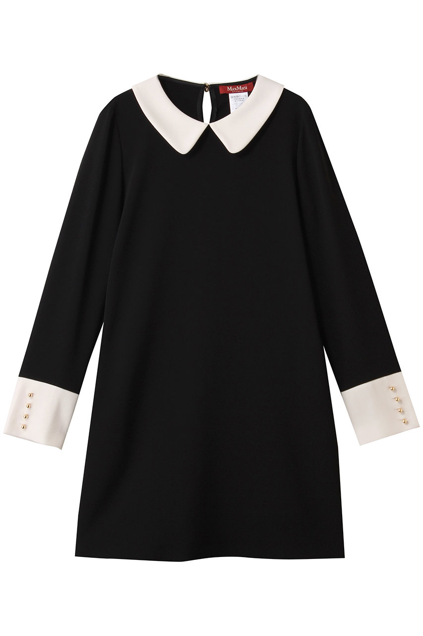 Max Mara 【Max Mara Studio】GOLFO バイカラードレス (ブラック, 38) マックスマーラ ELLE SHOP Max Mara 【Max Mara Studio】GOLFO バイカラードレス (ブラック, 38) マックスマーラ ELLE SHOP