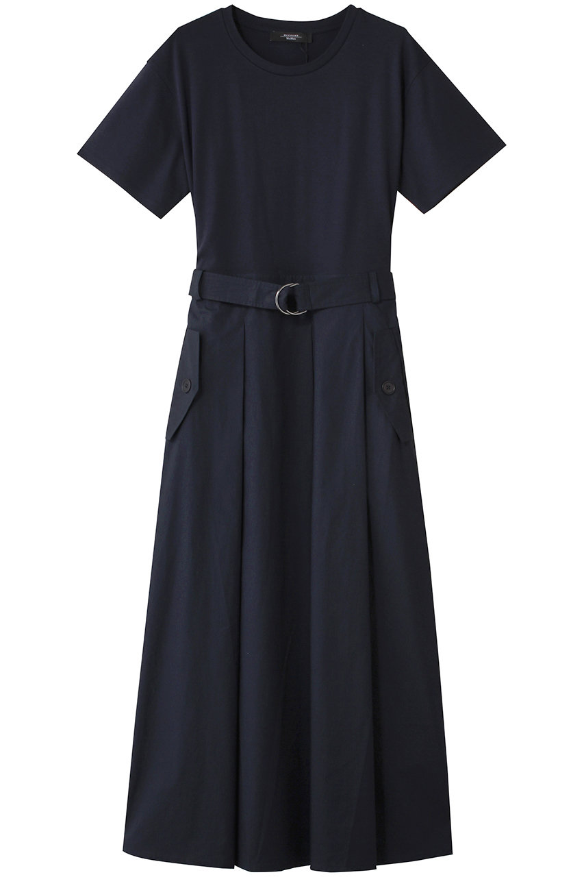 Max Mara 【Weekend Max Mara】GOMMOSO ジャージードレス (ネイビー, M) マックスマーラ ELLE SHOP Max Mara 【Weekend Max Mara】GOMMOSO ジャージードレス (ネイビー, M) マックスマーラ ELLE SHOP