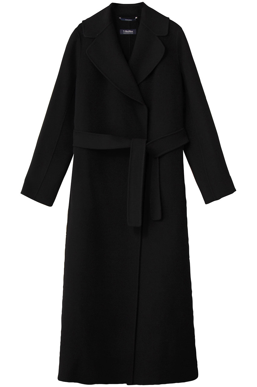 Max Mara 【'S Max Mara】POLDO ウエストLana Vergine ロングコート (ブラック, 40) マックスマーラ ELLE SHOP Max Mara 【'S Max Mara】POLDO ウエストLana Vergine ロングコート (ブラック, 40) マックスマーラ ELLE SHOP