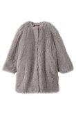【Max Mara Studio】EROS フェイクファー ノーカラーコート