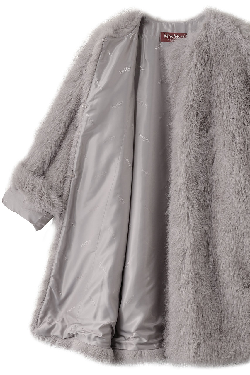 美品★MaxMara★贅沢リアルファー100%クロップド丈ブルゾン★ Max Mara(マックスマーラ)｜【Max Mara Studio】EROS フェイク