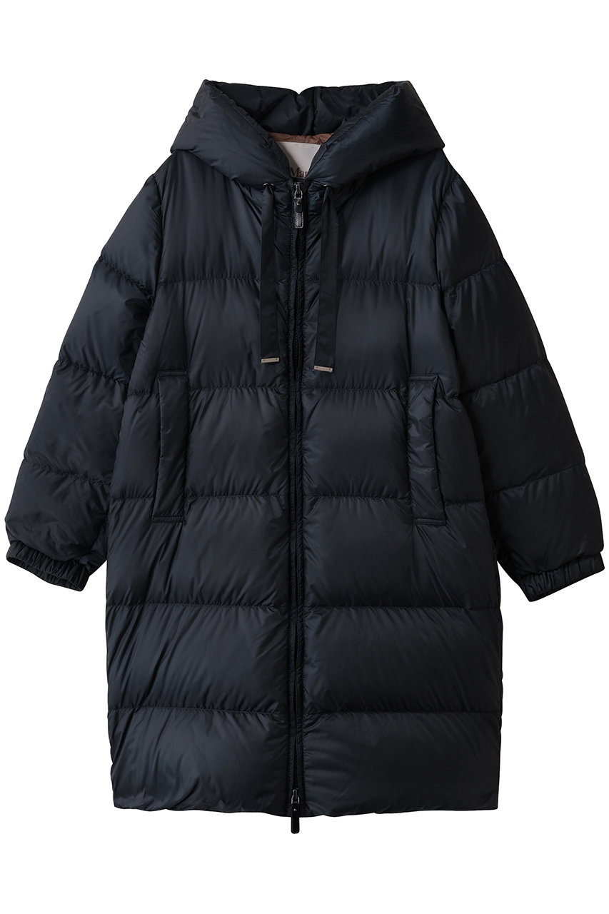 Max Mara 【Max Mara The Cube】SEI キルティング ダウンコート (ミッドナイトブルー, 40) マックスマーラ ELLE SHOP Max Mara 【Max Mara The Cube】SEI キルティング ダウンコート (ミッドナイトブルー, 40) マックスマーラ ELLE SHOP