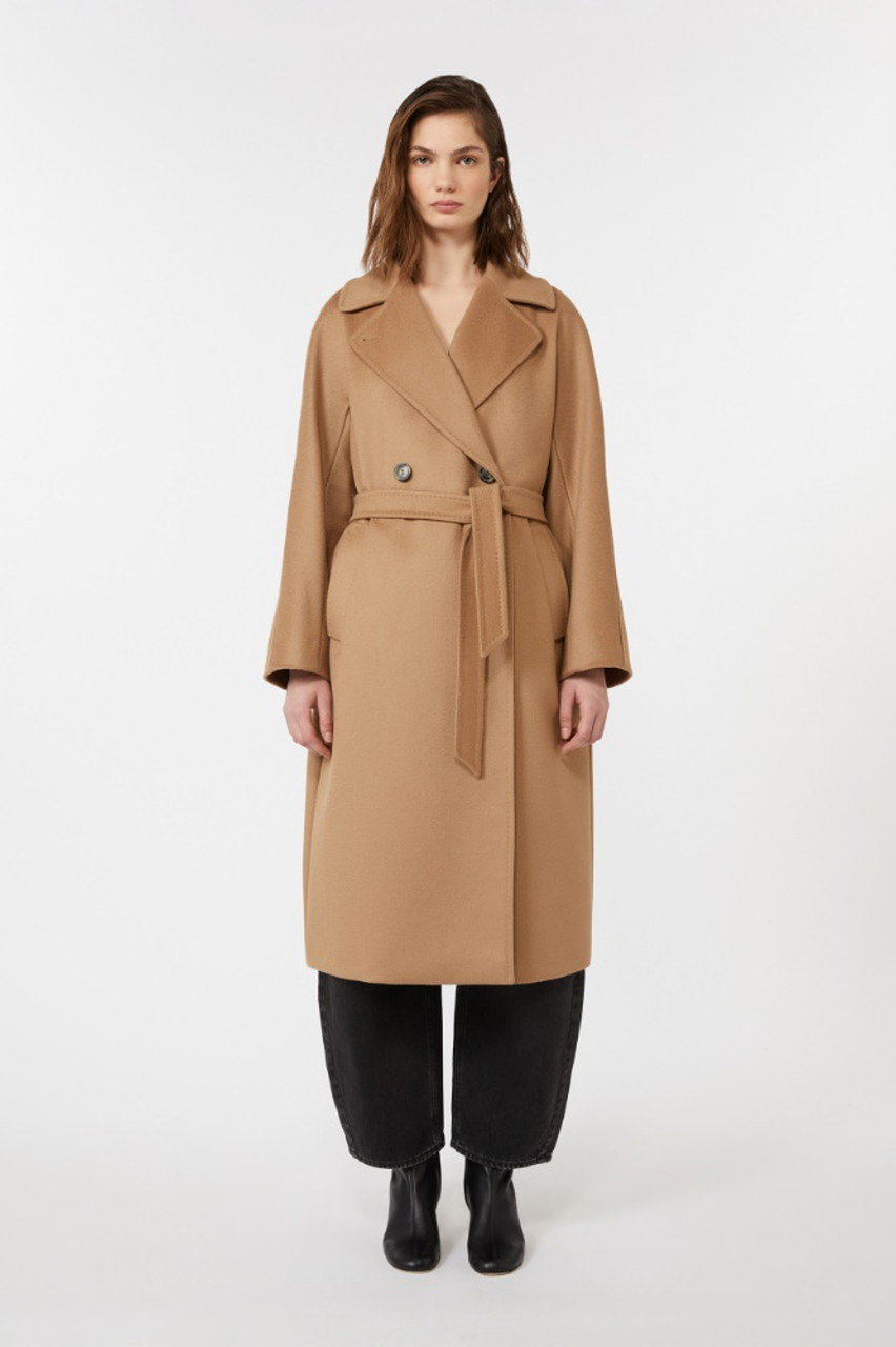 MaxMara★ピュアバージンウール100％★ダブルブレストロングコート★38 MaxMara☆ピュアバージンウール100％☆ダブルブレストロング