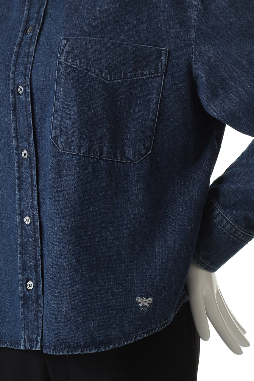 【極美品】'S Max Mara デニムシャツジャケット コート ビジュー 40 極美品】'S Max Mara デニムシャツジャケット コート ビジュー