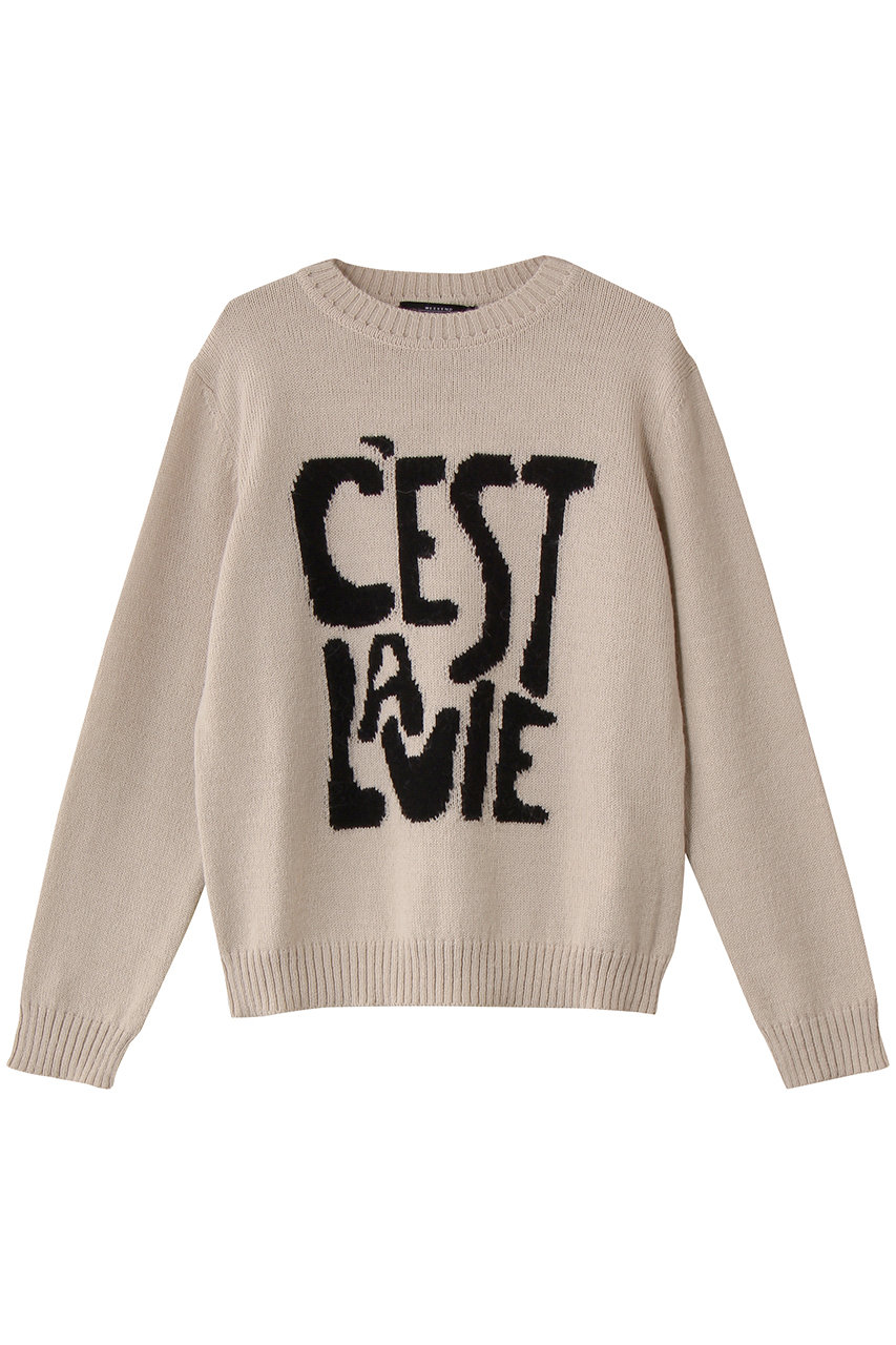 Max Mara 【Weekend Max Mara】NITRA モチーフ ニットセーター (サンド, M) マックスマーラ ELLE SHOP Max Mara 【Weekend Max Mara】NITRA モチーフ ニットセーター (サンド, M) マックスマーラ ELLE SHOP