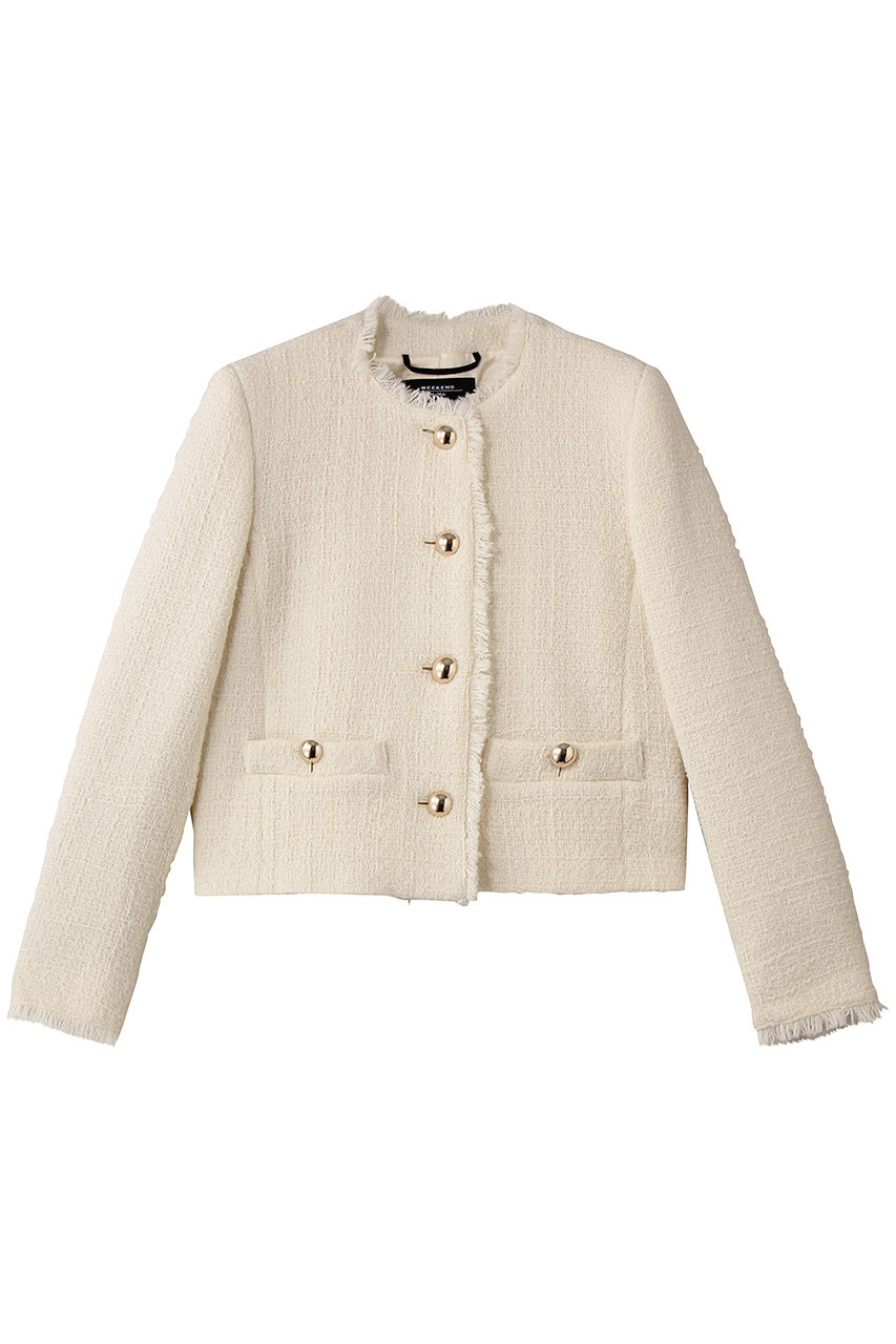 マックスマーラ/Max Maraの【Weekend Max Mara】AGAMI ツイードジャケット(エクリュ/2615041051000)