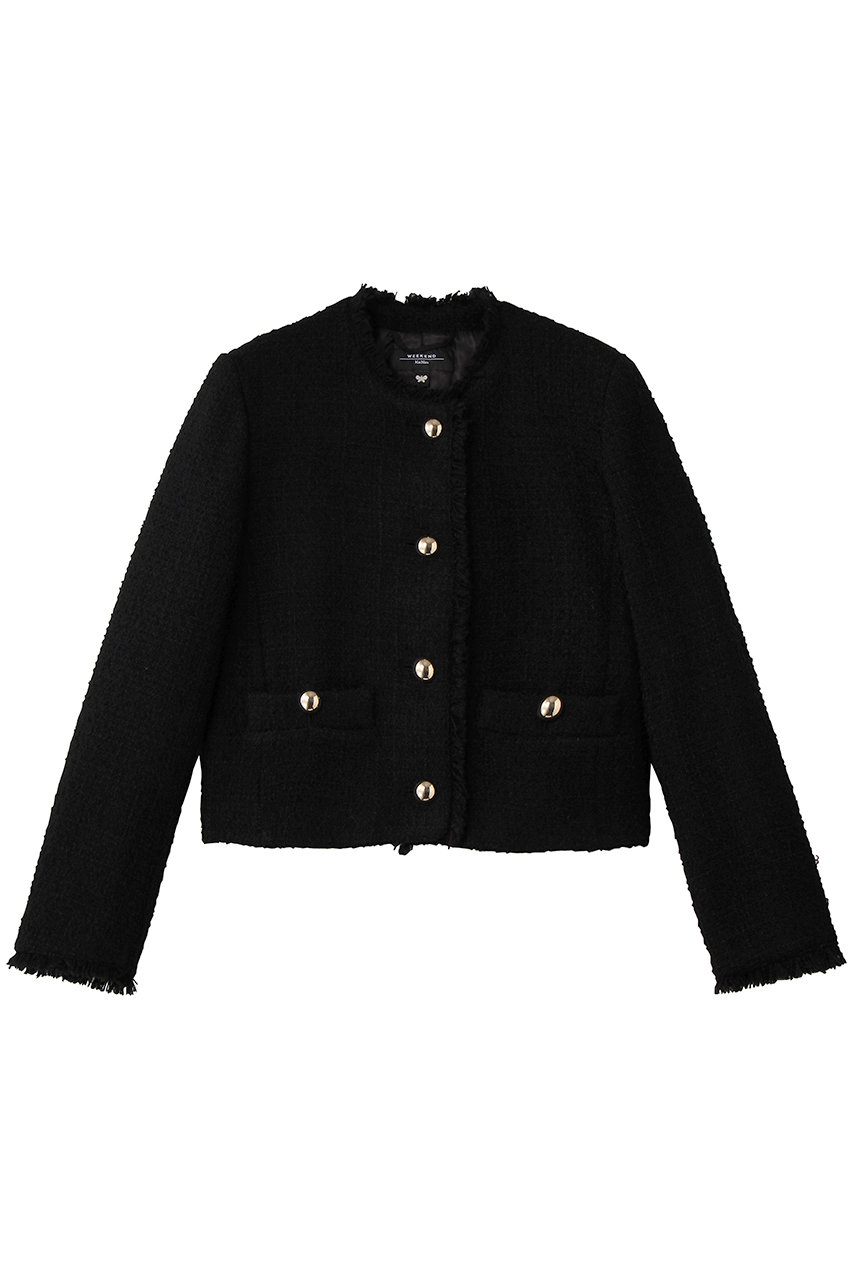 マックスマーラ/Max Maraの【Weekend Max Mara】AGAMI ツイードジャケット(ブラック/2615041051000)