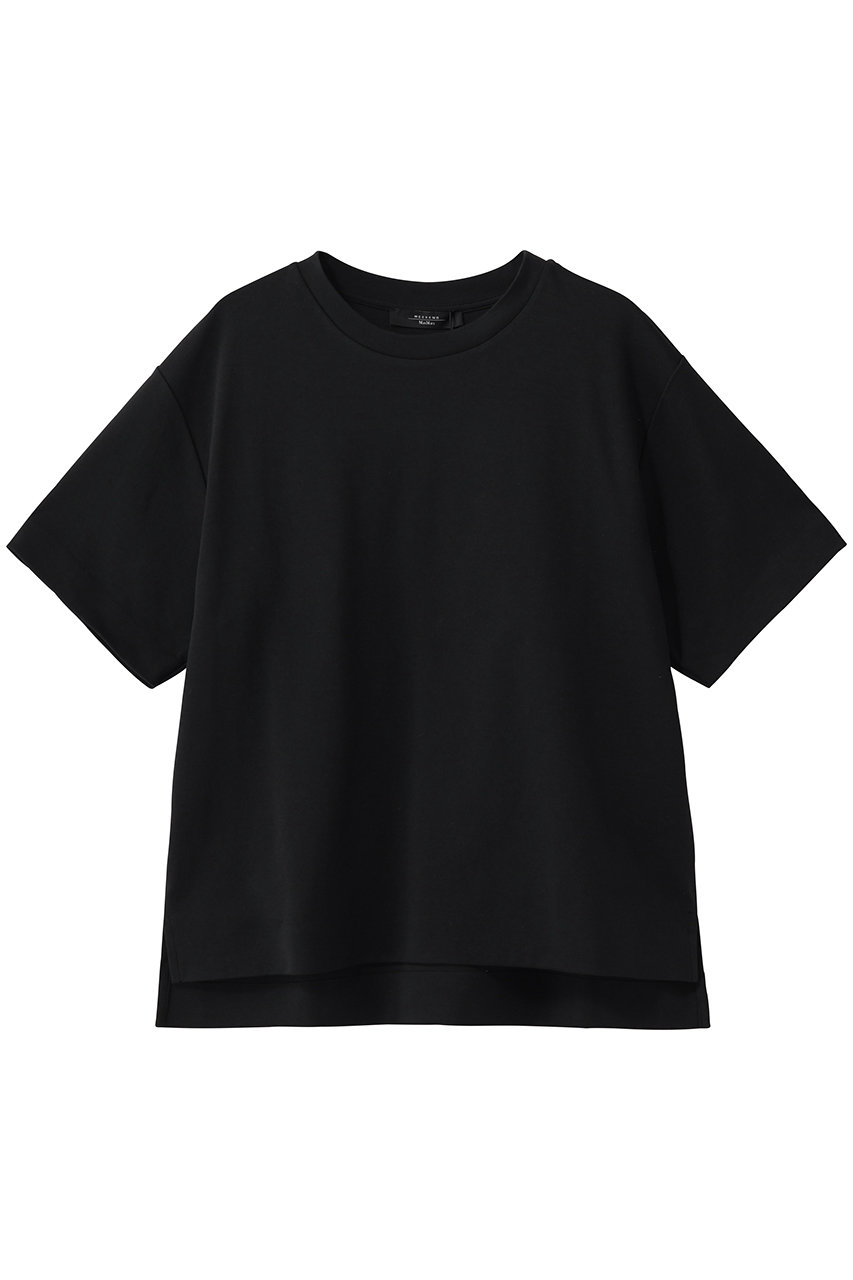 Max Mara 【Weekend Max Mara】MULTID ハーフスリーブTシャツ (ブラック, S) マックスマーラ ELLE SHOP