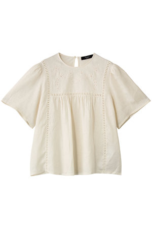 マックスマーラ/Max Maraの【Weekend Max Mara】BACINO フラワーハーフスリーブブラウス(110100/110102)