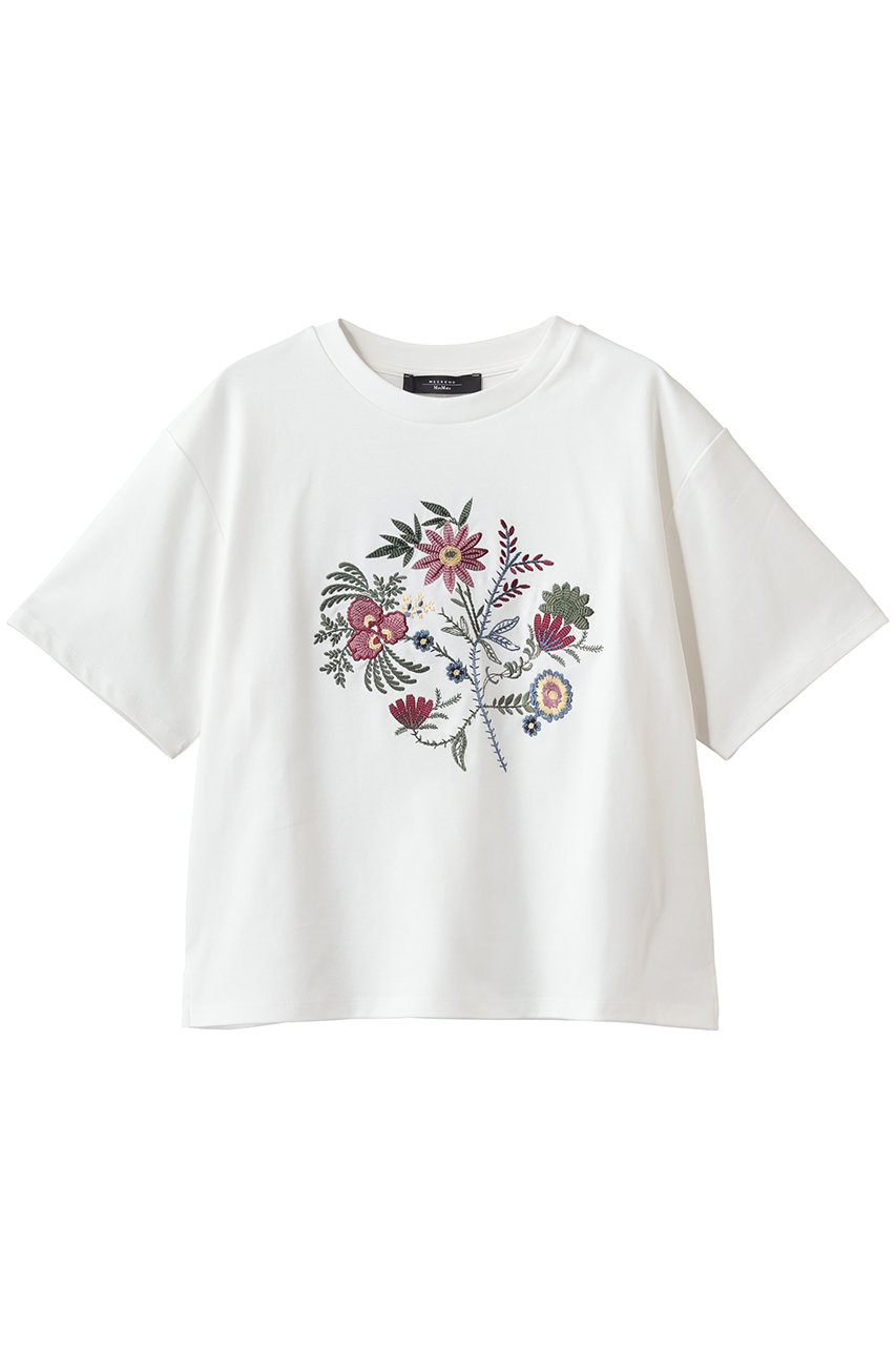 Max Mara 【Weekend Max Mara】SABATO フラワープリントハーフスリーブTシャツ (ホワイトフラワー, S) マックスマーラ ELLE SHOP