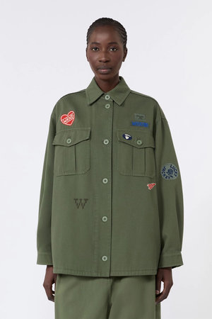 【Weekend Max Mara】RAZZA 刺しゅうパッチジャケット