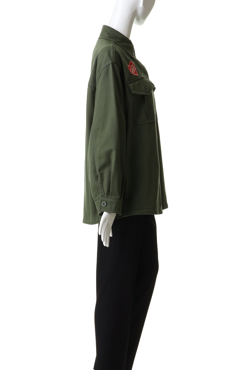 未使用級　マックスマーラ　ウィークエンド　ミリタリージャケット　カーキー　花柄 Max Mara(マックスマーラ)｜【Weekend Max Mara】RAZZA 刺しゅうパッチ