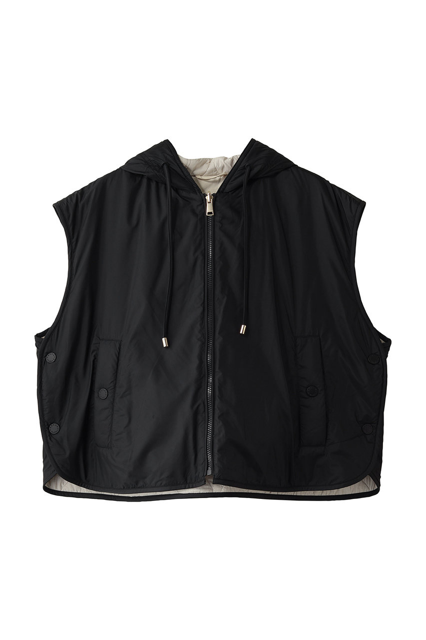 マックスマーラ/Max Maraの【Weekend Max Mara】ACCENNI 高密度ポリエステル はっ水ノースリーブジャケット(ブラック/2625296011600)
