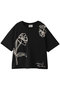 【Weekend Max Mara】SALA オーガニックコットン フラワーTシャツ マックスマーラ/Max Mara ブラックフラワー