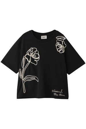 マックスマーラ/Max Maraの【Weekend Max Mara】SALA オーガニックコットン フラワーTシャツ(110100/110102)