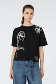 【Weekend Max Mara】SALA オーガニックコットン フラワーTシャツ