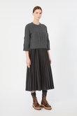 【Weekend Max Mara】CALCO ケーブルニット×プリーツスカート ドッキングワンピース