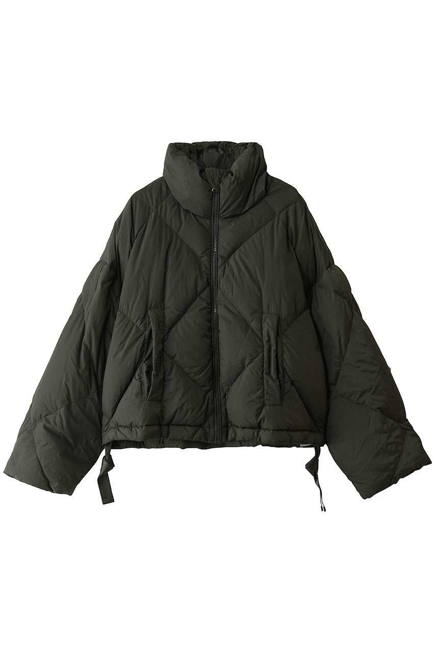 Max Mara 【Weekend Max Mara】EDITO キルティング フーディー ダウンジャケット (カーキ, 38) マックスマーラ ELLE SHOP