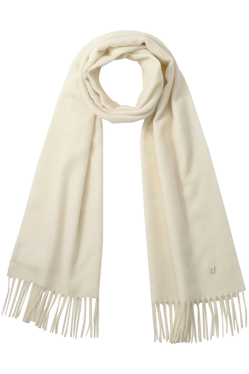 Max Mara 【Weekend Max Mara】SCOGLIO ウールマフラー (ホワイト, F) マックスマーラ ELLE SHOP