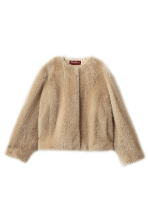 マックスマーラ/Max Maraの【Max Mara Studio】PALCHI フェイクファーノーカラージャケット(110800/110804)