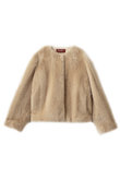 【Max Mara Studio】PALCHI フェイクファーノーカラージャケット