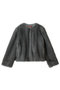 【Max Mara Studio】PALCHI フェイクファーノーカラージャケット マックスマーラ/Max Mara ライトグレー