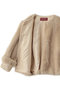 【Max Mara Studio】PALCHI フェイクファーノーカラージャケット マックスマーラ/Max Mara