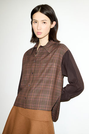 マックスマーラ/Max Maraの【Max＆Co．】GIRELLO クロップド チェックシャツ(110400/110403)