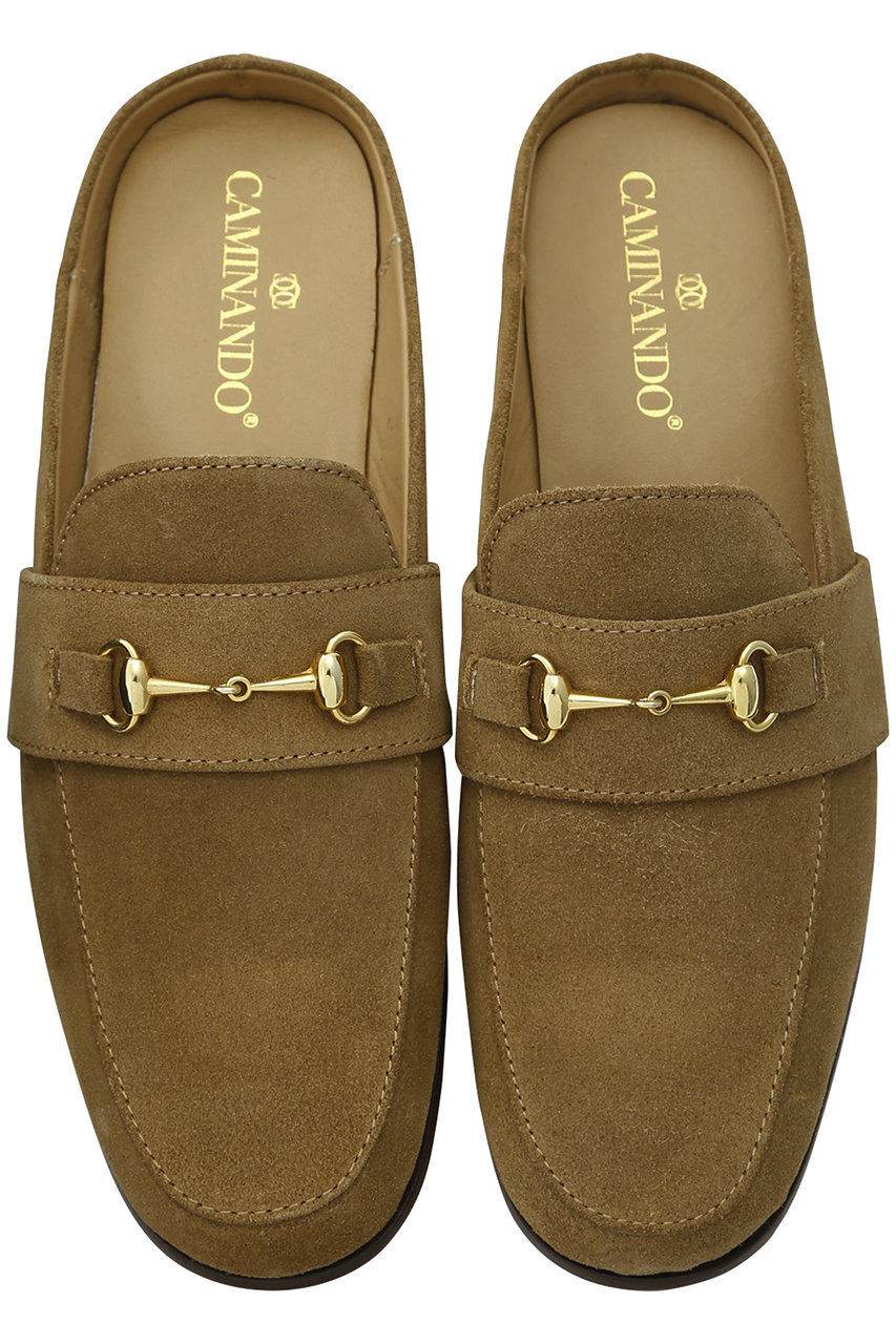 SALE 【40%OFF】 CAMINANDO カミナンド ビットスリッパ スエードキャメル