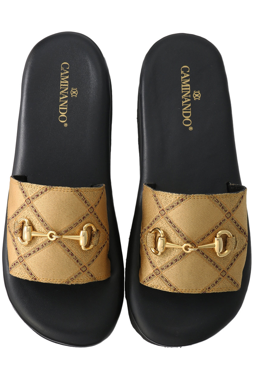 SALE 【50%OFF】 CAMINANDO カミナンド BIT クッションソールサンダル ゴールド
