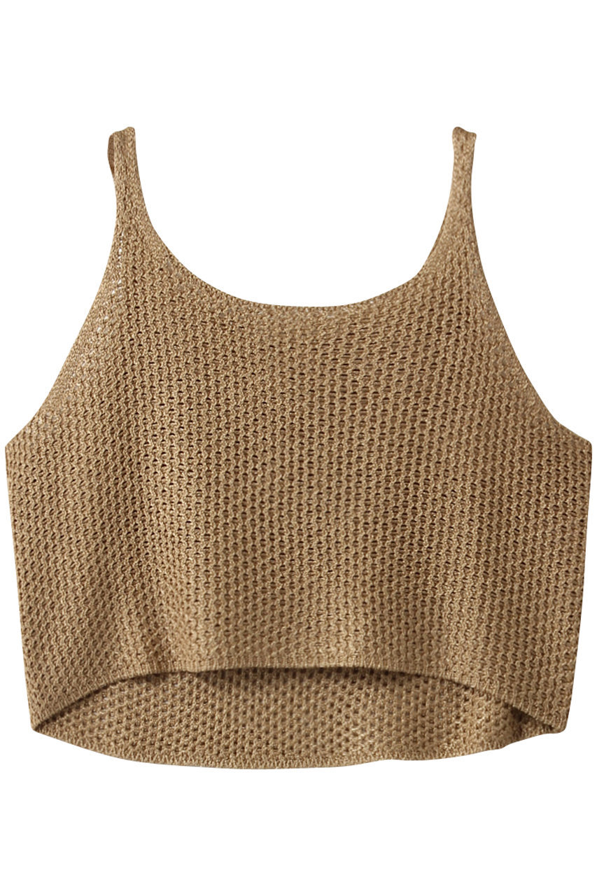 SALE 【50%OFF】 BAUME ボーメ メタリックニットタンクトップ ゴールド