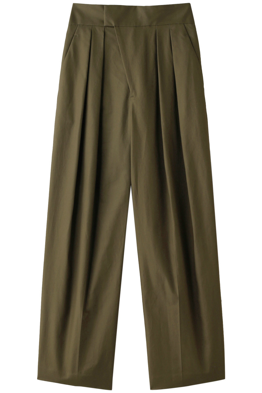 SALE 【30%OFF】 BAUME ボーメ コットン2タックパンツ オリーブ