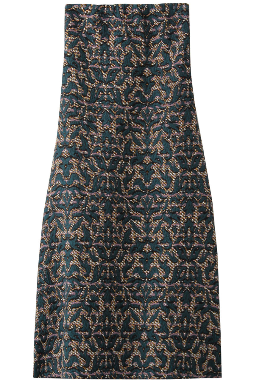 SALE 【30%OFF】 BAUME ボーメ ジャカードベアトップドレス ターコイズ