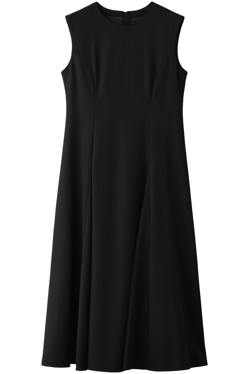 Anayi ウールツイルフレアワンピース ブラック の通販 Elleshop エル ショップ