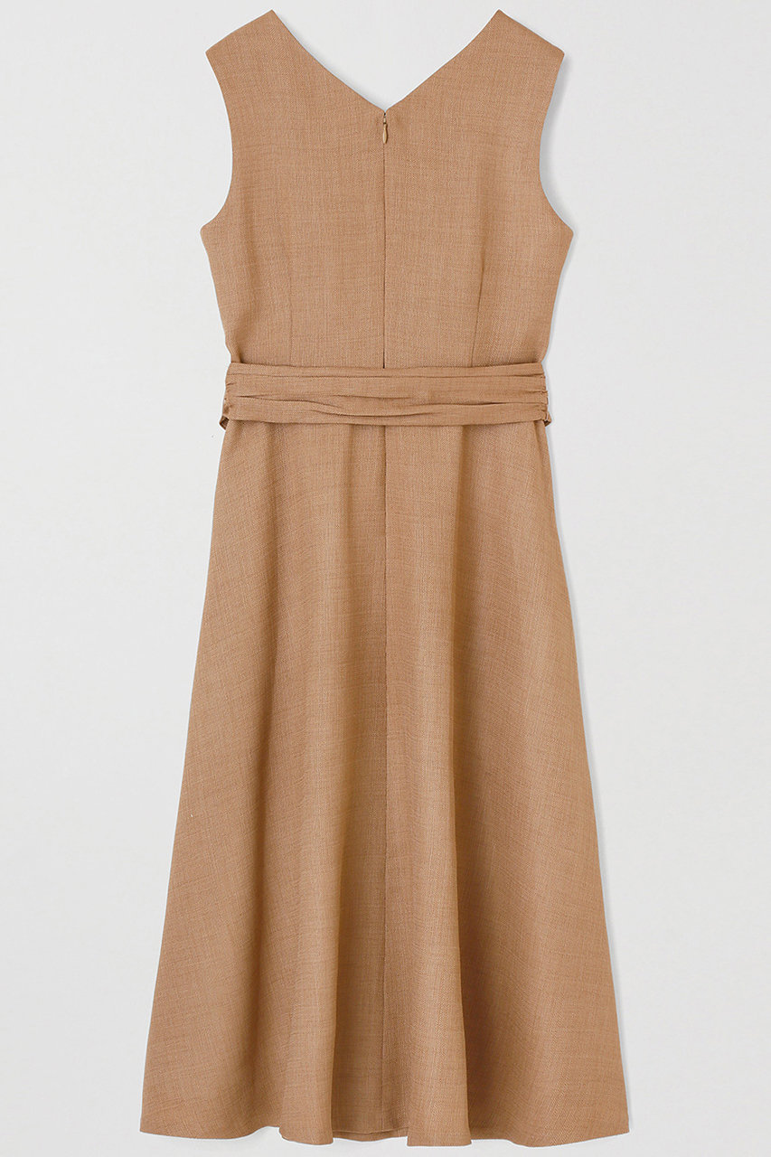 Anayi アナイ ブッチャーギャザー ワンピース キャメル の通販 Elleshop エル ショップ