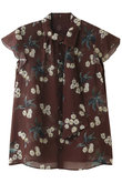 フラワーPTボウタイブラウス