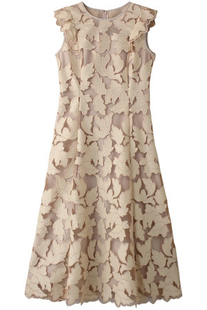 アナイ/ANAYIのリーフチュールレースフレアワンピース