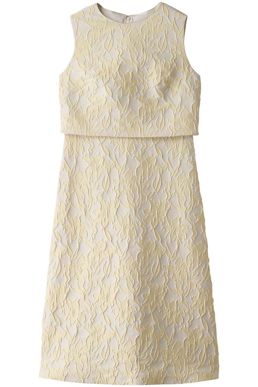 Anayi アナイ ビッグフラワージャガードセットアップワンピース イエロー の通販 Elleshop エル ショップ