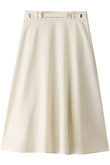 ウールサテンフレアスカート