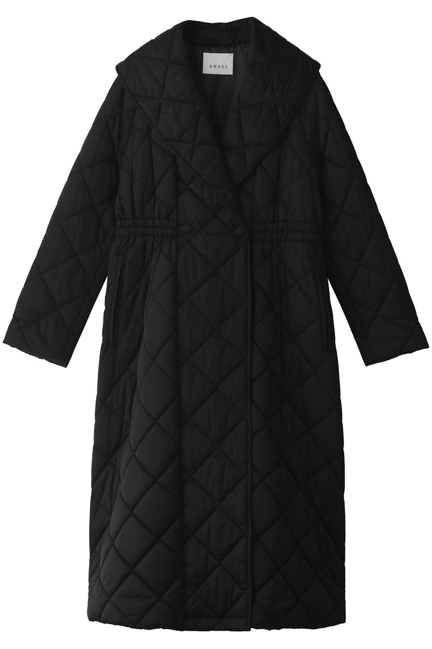 アナイ黒キルティングコート38今期アナイのコートですサイズ38黒