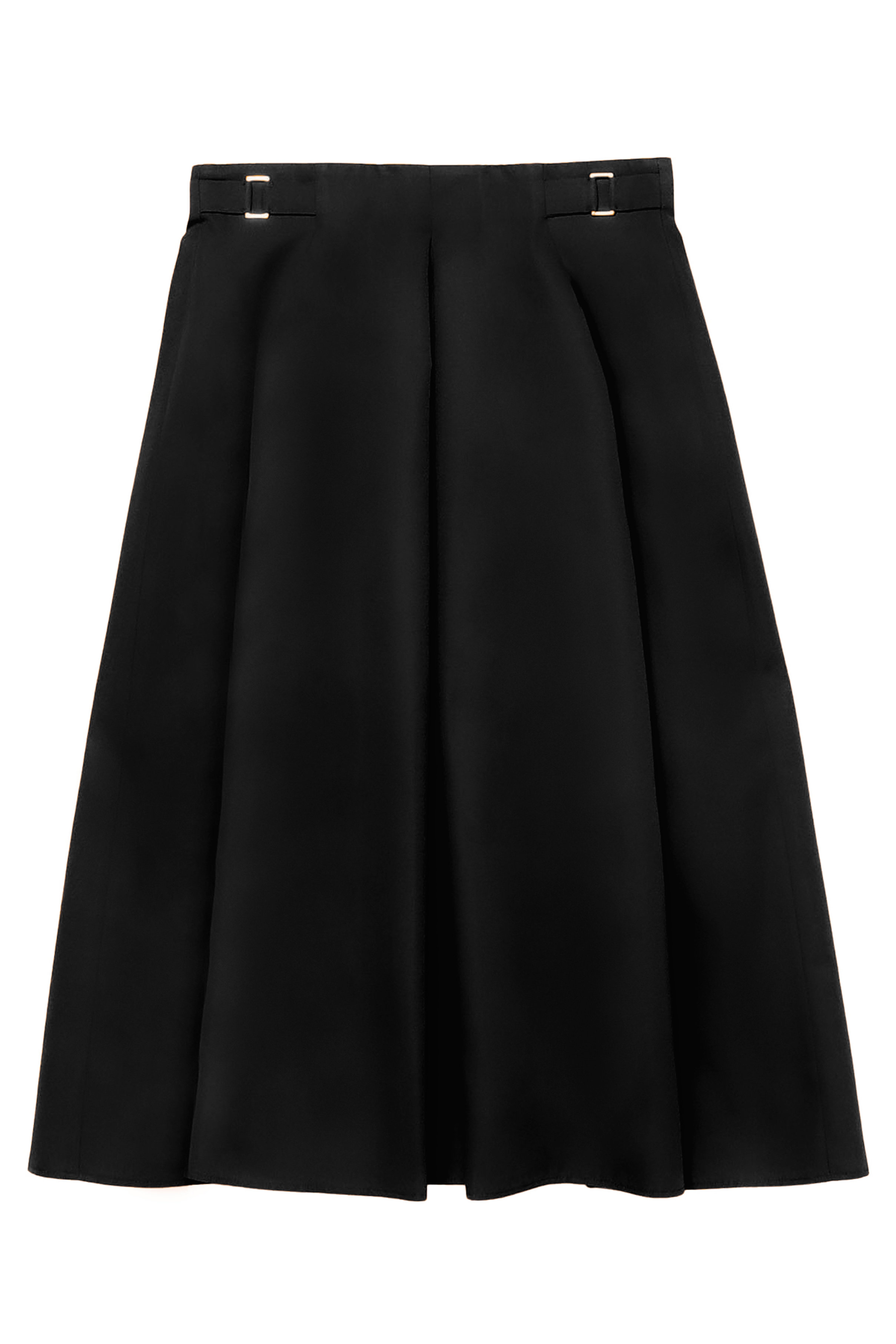 ＜ELLE SHOP＞ ANAYI ライトグログランタック スカート (ブラック 36) アナイ ELLE SHOP