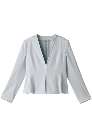 トリアセサテンペプラム ジャケット