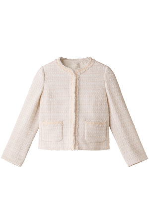 ミックスツィードノーカラー ジャケット