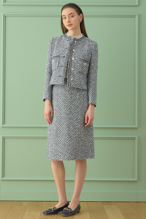 【LOVE FOR TWEED 2023】トーンミックスツイード スカート