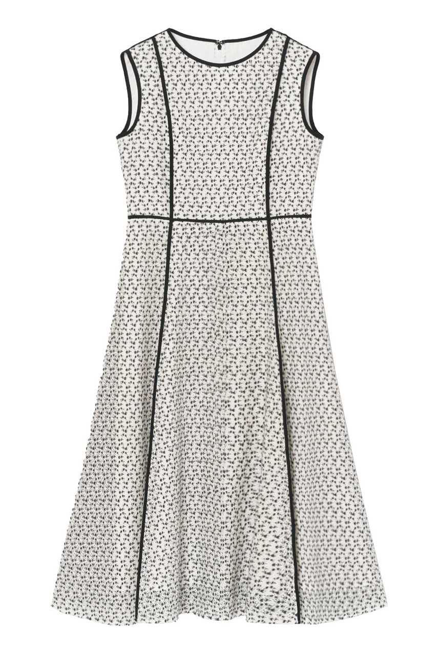 ANAYI ジオメ起毛レースフレア ワンピース (ホワイト系, 36) アナイ ELLE SHOP ANAYI ジオメ起毛レースフレア ワンピース (ホワイト系, 36) アナイ ELLE SHOP