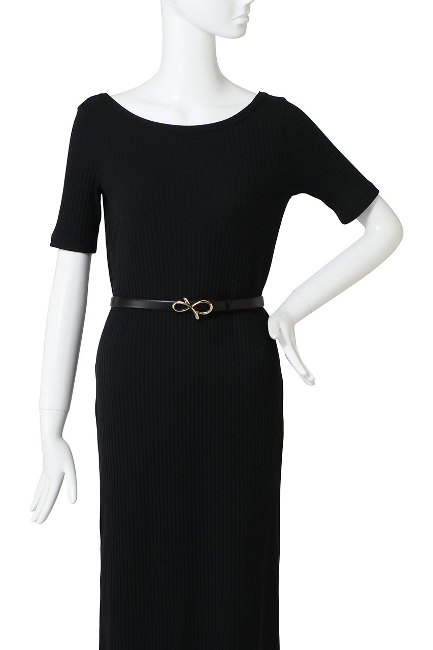 【新品】ANAYI モチーフバックルBELT〈ブラック〉 ANAYI(アナイ)｜モチーフバックルBELT/オフホワイト の通販｜ELLESHOP