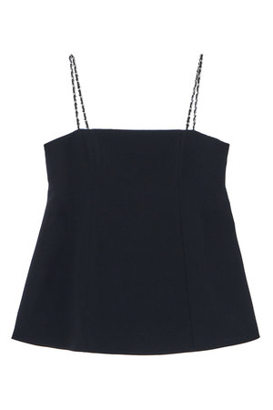 アナイ/ANAYIのストレッチクロスチェーンベアブラウス(110400/110401)
