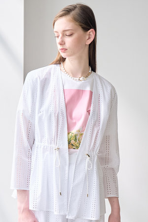 アナイ/ANAYIのレース刺繍ストリング ジャケット(110800/110801)